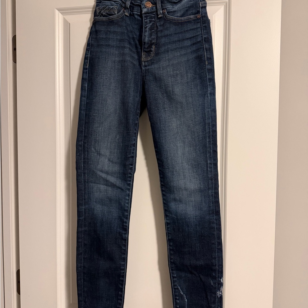 Buckle Dark Blue Women's Skinny Jeans